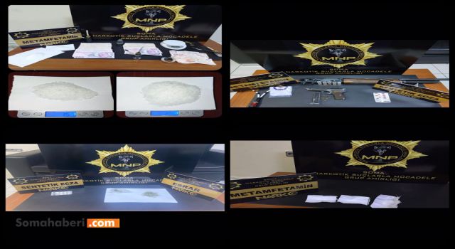 Soma'da uyuşturucu operasyonu.