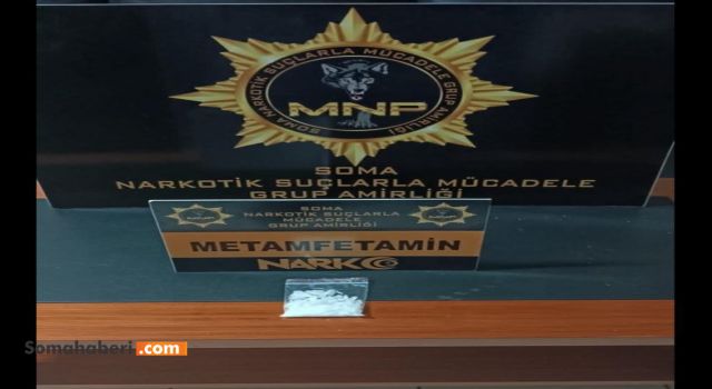 Soma'da Durdurulan Araçta 20 Gram Metamfetamin Maddesİ Bulundu