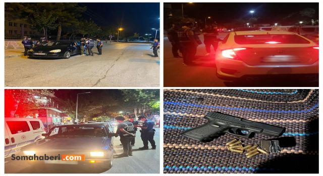 85 ekip 190 personelin katılımıyla yapılan "Asayiş uygulamalarında