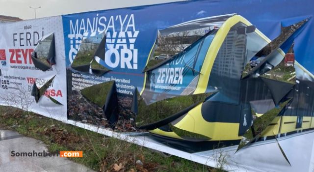 FERDİ ZEYREK’İN AFİŞLERİNE ÇİRKİN SALDIRI