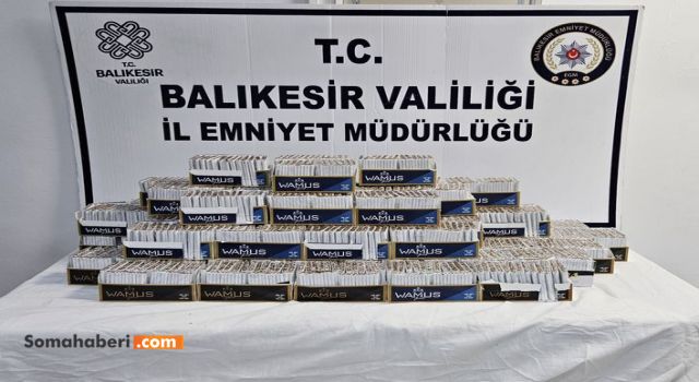 SAVAŞTEPE EMNİYETİNDEN KAÇAK SİGARA OPERASYONU