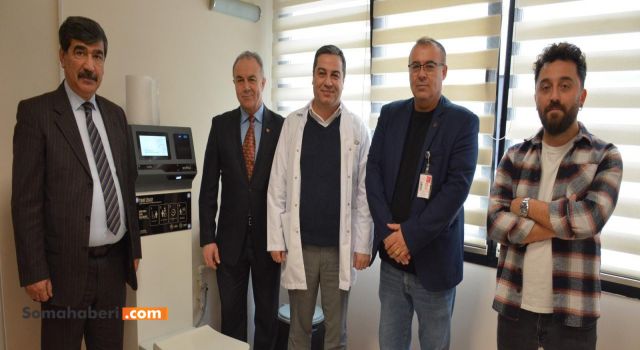Soma Devlet Hastanesi’ne  Üroflowmetre cihazı bağışı yapıldı