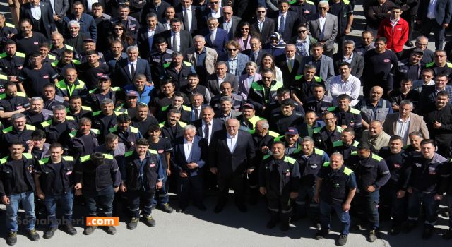 BAŞKAN ERKOYUNCU PERSONELLE BAYRAMLAŞTI