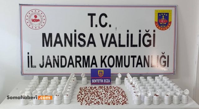 Soma'da Jandarmadan Uyuşturucu Operasyonu: 5 Bin 110 Sentetik Ecza Ele Geçirildi