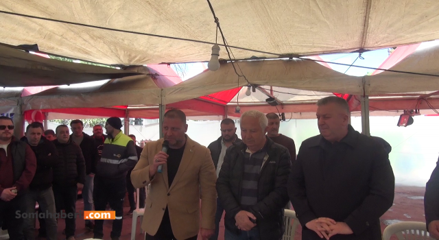 Soma'da Termik Santral İşçileriyle TES-İŞ Genel Başkanı Arasında Gerilimli Dakikalar