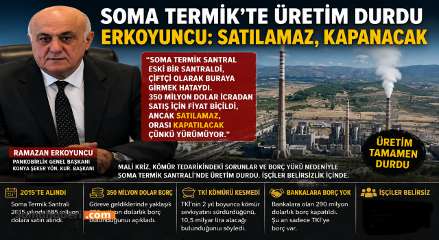 Soma Termik'te üretim tamamen durdu, gözler binlerce çalışanın geleceğinde