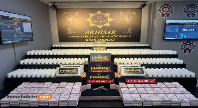Manisa'da Dev Uyuşturucu Operasyonu: Yaklaşık 31 Bin Sentetik Hap Ele Geçirildi, 2 Şüpheli Tutuklandı
