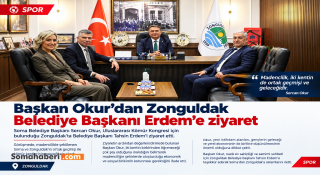 Başkan Okur’dan Zonguldak Belediye Başkanı Erdem’e ziyaret