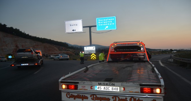 Soma Kavşağındaki Kazada 3 Kişi Yaralandı