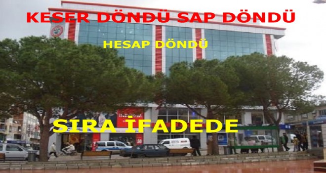Soma Belediyesinde Keser Döndü Sap Döndü