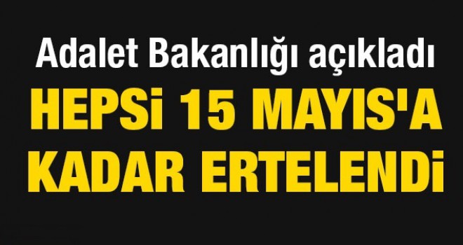 Adalet Bakanlığı Açıkladı