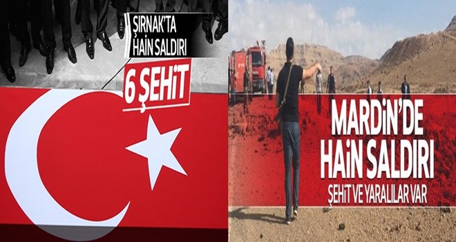 Derik'te patlama! Şehit ve yaralılar var Şırnak'ta hain saldırı! 6 şehit