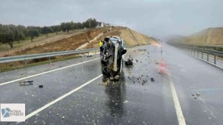 Otoyolda Kaza Kişi Yaralandı