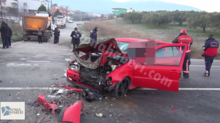 Soma Yeşil Kent Önündeki Kazada 1 Kişi Hayatını Kaybetti