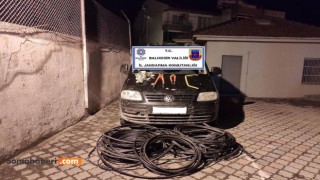 Jandarmadan Kablo Hırsızlarına Suçüstü