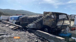 Madende Mazot Tankeri Yandı