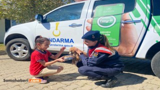 Jandarma Hayvanları Beslendi