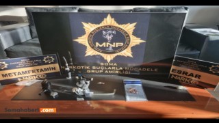 Soma'da On Yedi İkamette Yapılan Operasyonda Uyuşturucu Yakalandı