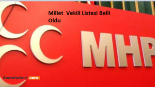 MHP Millet Vekili Listeleri Belli Oldu