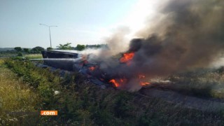 Tır Cayır Cayır Yandı