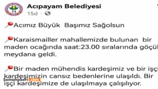 Göçük altındaki iki kişiden acı haber geldi