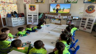 Jandarmadan Öğrencilere Trafik Eğitimi