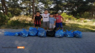 Soma'da Çocuklardan Anlamlı Çevre Hareketi: "Büyükler Kirletti, Çocuklar Temizledi"