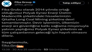 Fiba Grubu, Polyak Eynez’deki Hisselerini Çinli Şirkete Devretti