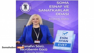 Esin Ayan, Soma Esnaf ve Sanatkârlar Odası Başkanlığına Adaylığını Açıkladı