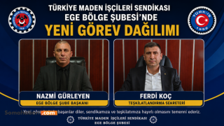 Türkiye Maden-İş Sendikası Ege Bölge Şube'de görev dağılımı yapıldı