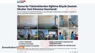 Soma'da Yükümlülerden Eğitime Büyük Destek: Okullar Yeni Döneme Hazırlandı