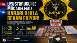 Uyuşturucuyla mücadelede bir ayda 70 şüpheli tutuklandı