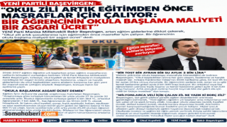 YENİ Partili Başevirgen: “Okul zili artık eğitimden önce masraflar için çalıyor”