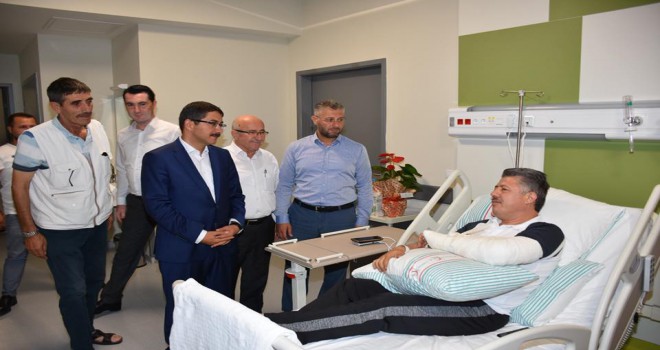 MİLLETVEKİLİ ÖZKAN’A GEÇMİŞ OLSUN ZİYARETİ