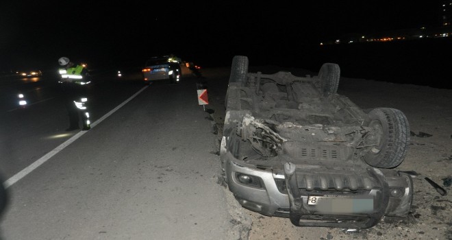 Takla Atan Araçta 1 Kişi Yaralandı.