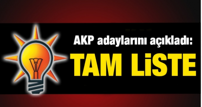 AKP 40 ilde Belediye Başkan Adaylarını açıkladı