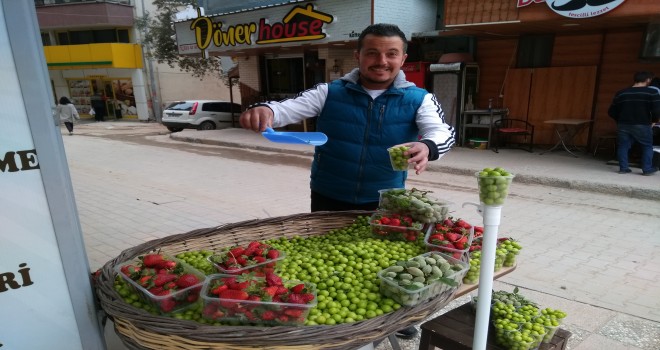 Soma,da Erik ve Çilek Fiyatları Düştü