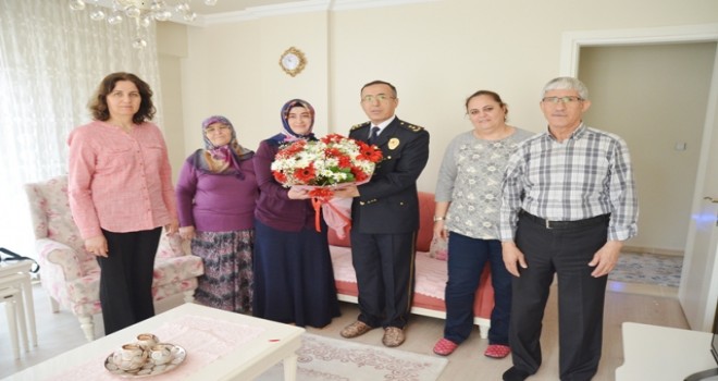 Soma Polis Teşkilatı Şehidini Ziyaret Etti.