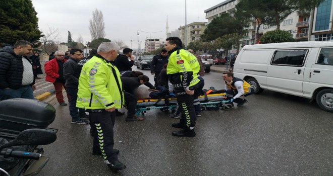Soma’da Elektrikli Bisikleti Kaydırınca Kaza Geçirdi.