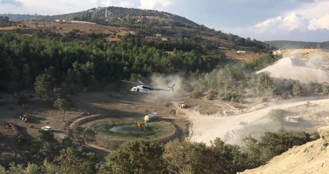 -Soma'da orman yangını