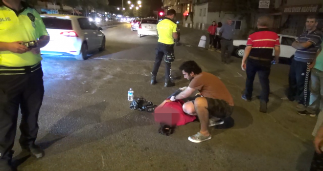 Kadın Sürücü Kaza Yaptı