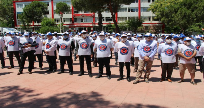 Uyar Madencileri Cengiz Topel Meydanında Haklarını Aradılar