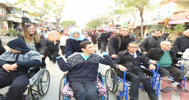 3 Aralık Dünya Engelliler günü Soma'da düzenlenen törenlerle kutlandı.