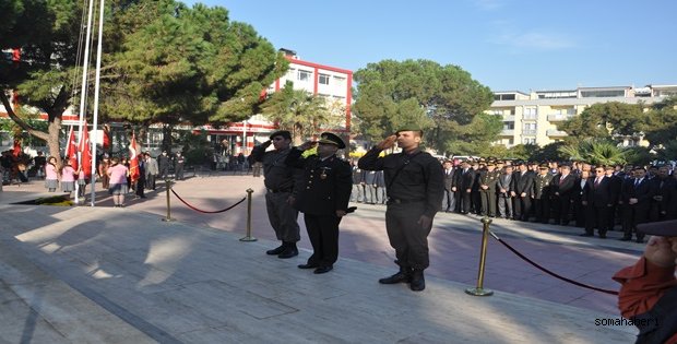 Büyük Önder Mustafa Kemal Atatürk, ölümünün 75. yıldönümünde Somada 'da törenlerle anılıyor.