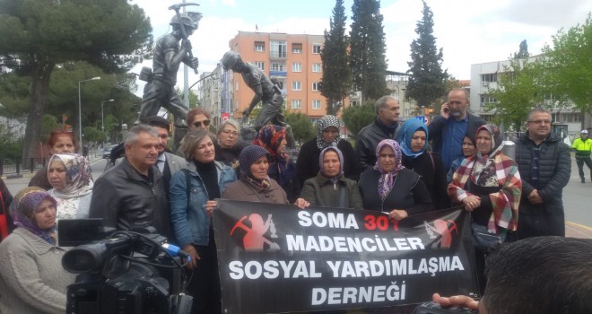 MADENCİ AİLELERİ TAHLİYE KARARI SONRASI EYLEM YAPTI