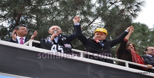 CHP GENEL BAŞKANI SOMADA SESLENDİ