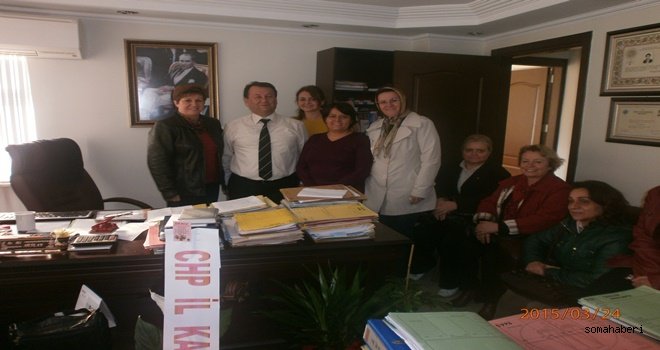 CHP Kadın Kolları Manisa Baro Başkanını Ziyaret Etti