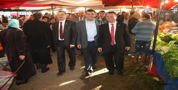 CHP’Lİ ÖZEL PERŞEMBE PAZARINDA PAZARCI ESNAFINA SÖZ VERDİ