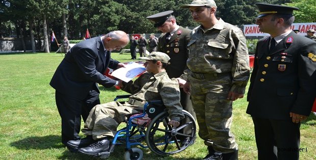 ENGELLİLER ASKER OLMA MUTLULUĞUNU YAŞADI