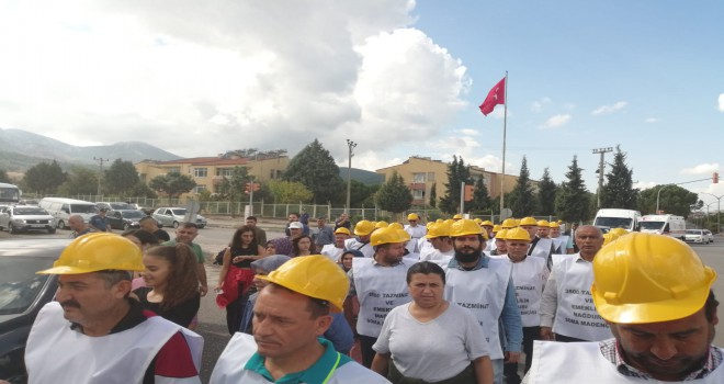 Maden İşçileri Tazminatları İçin Yürüdü